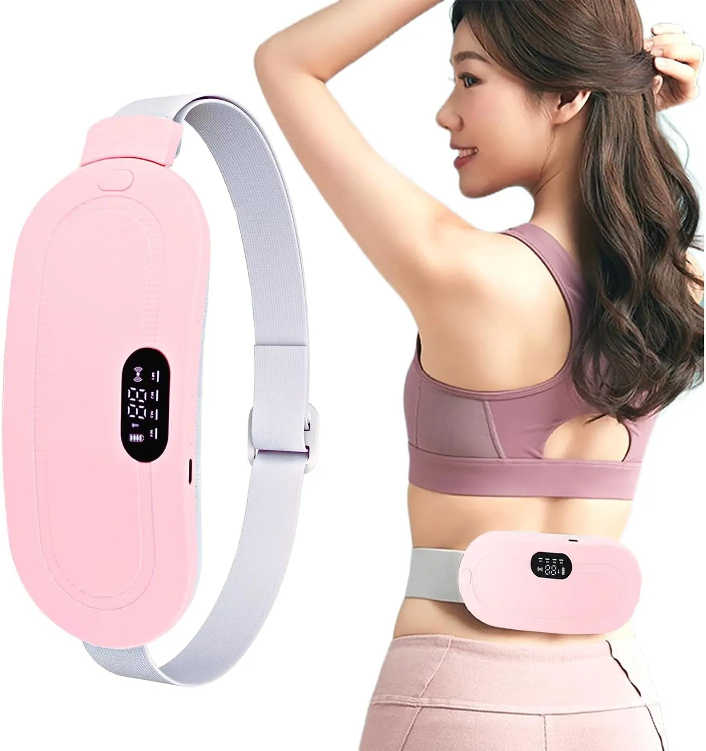 Cordless Menstrual Heating Pad with Massage