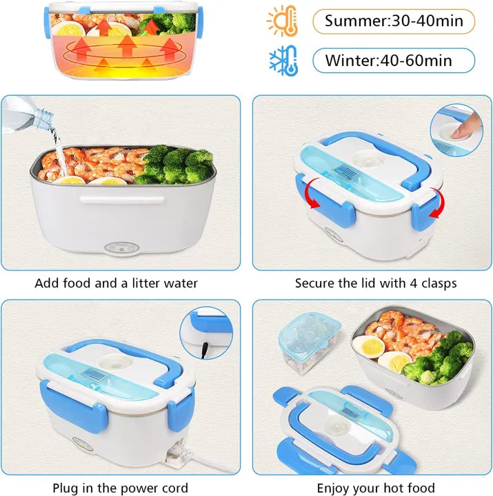portable  heating electric food lunch box.