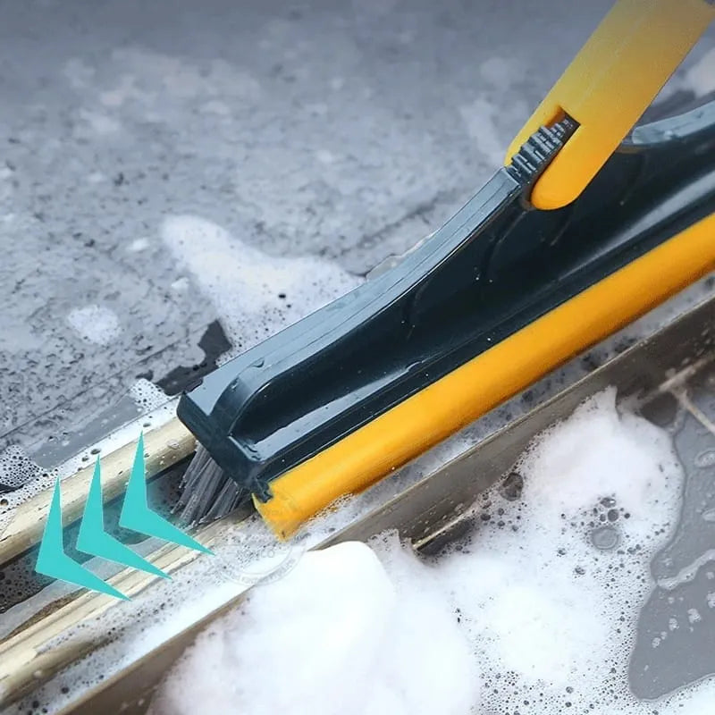 Multicolor Bathroom Cleaning Brush with Wiper