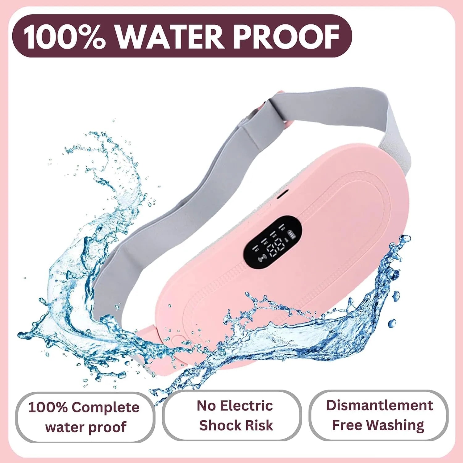 Cordless Menstrual Heating Pad with Massage