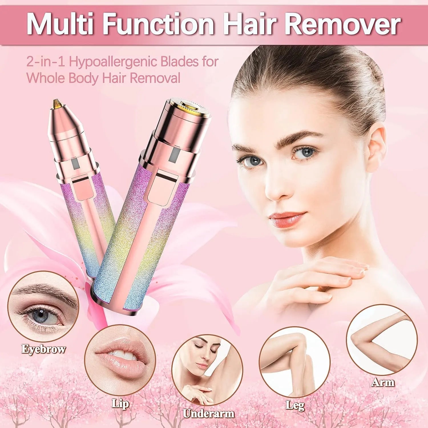 Flawless 2 in 1 Electric Eyebrow Trimmer and Shaver.