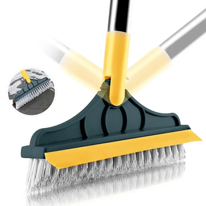 Multicolor Bathroom Cleaning Brush with Wiper
