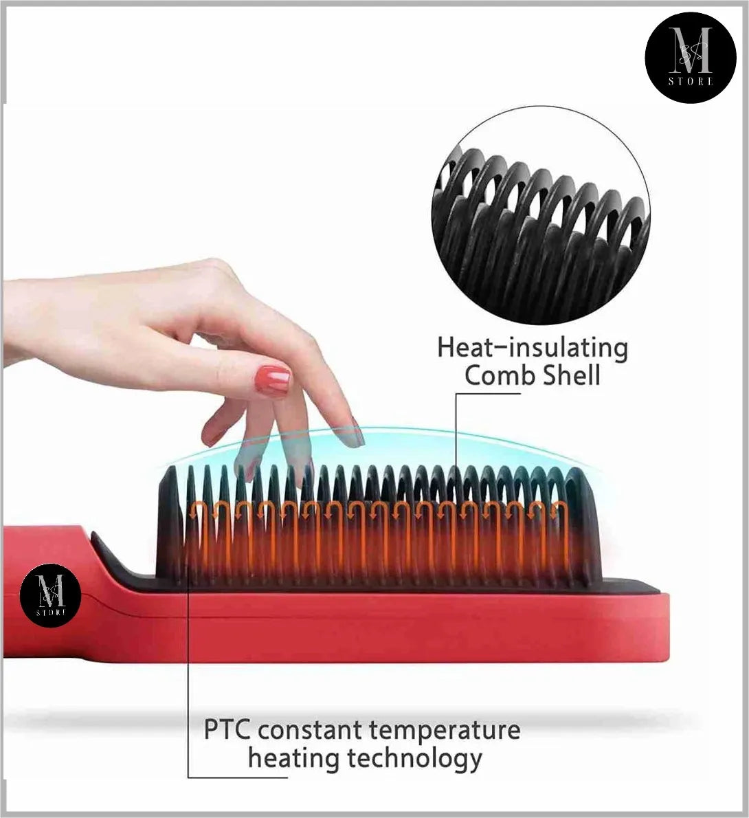Electric Professional Hair Straightening Brush For Girls