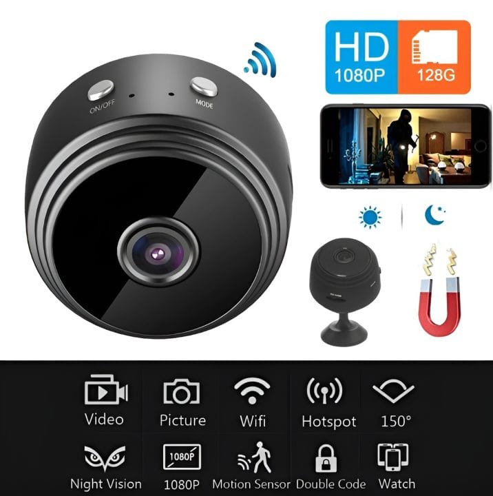 A9 Mini Camera WiFi Wireless Security Protection .