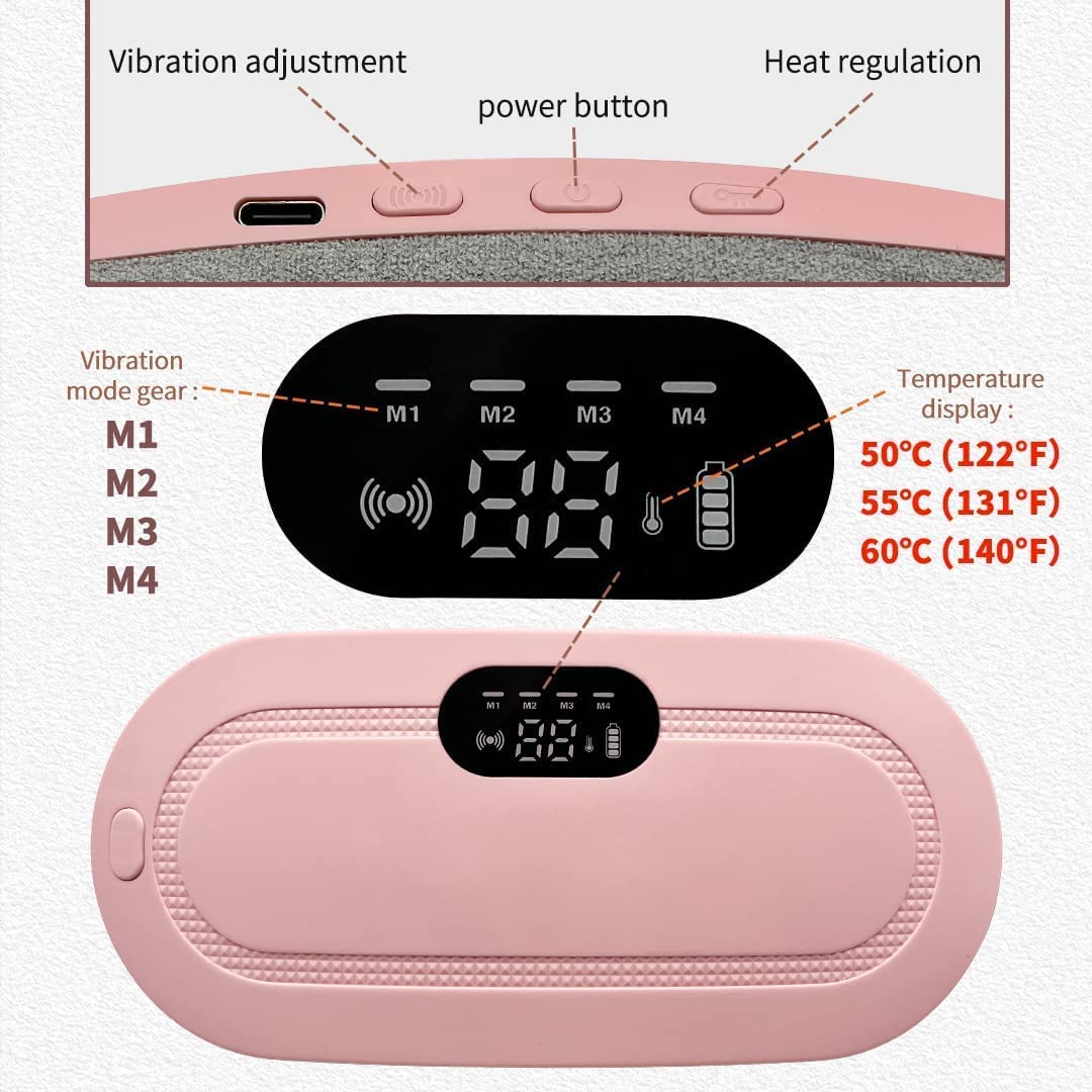 Cordless Menstrual Heating Pad with Massage