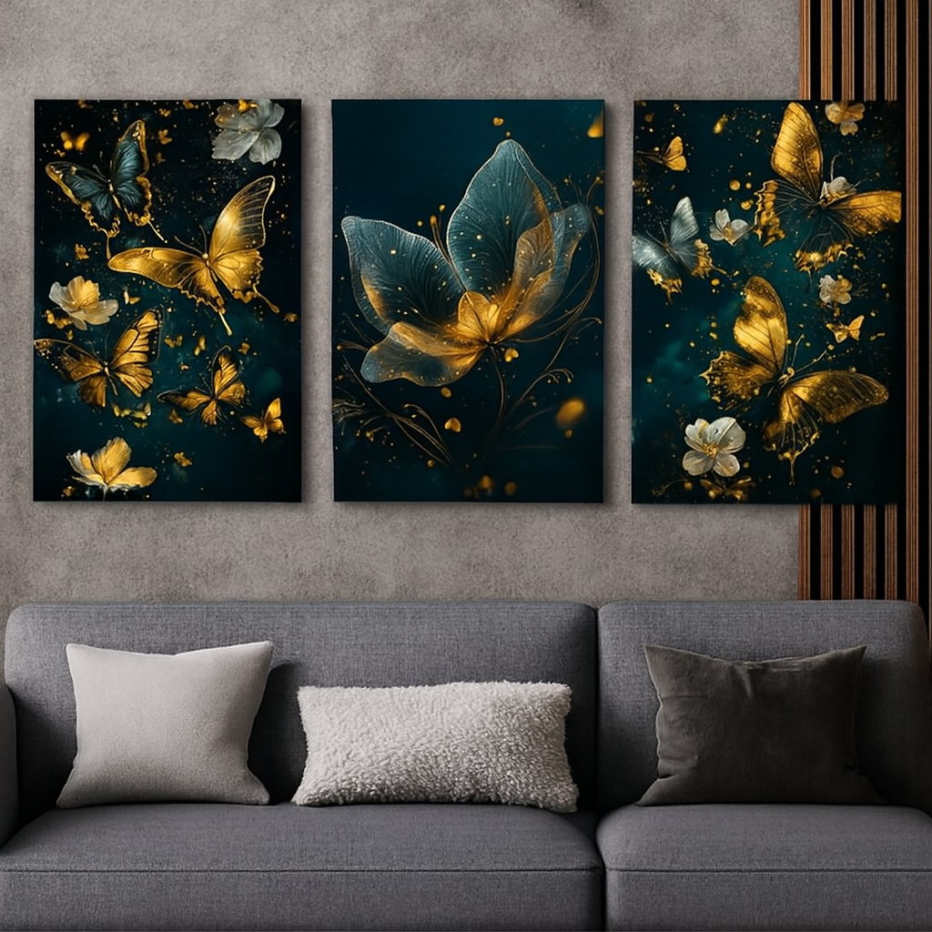 Set of 3 Fresh Posters .Wall art .