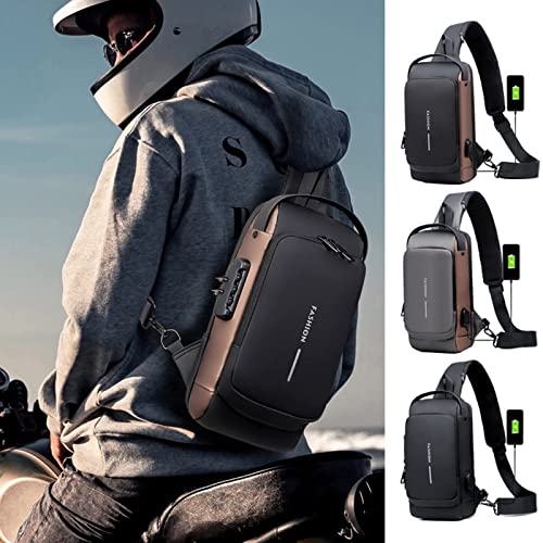 Shoulder Bag Body Backpack with TSA Lock (Random Color)