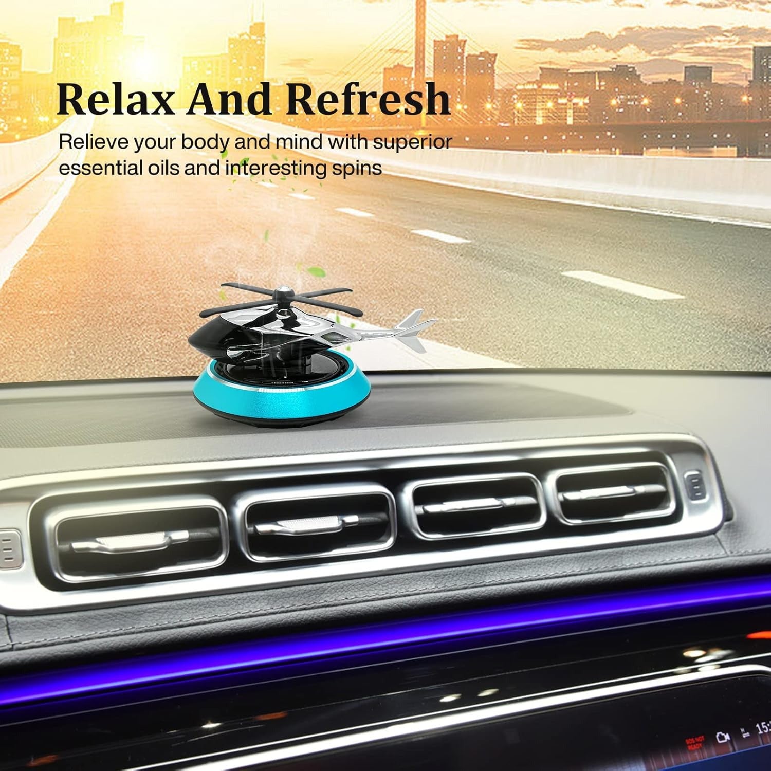 Helicopter Design Air Freshener Perfume for Dashboard car