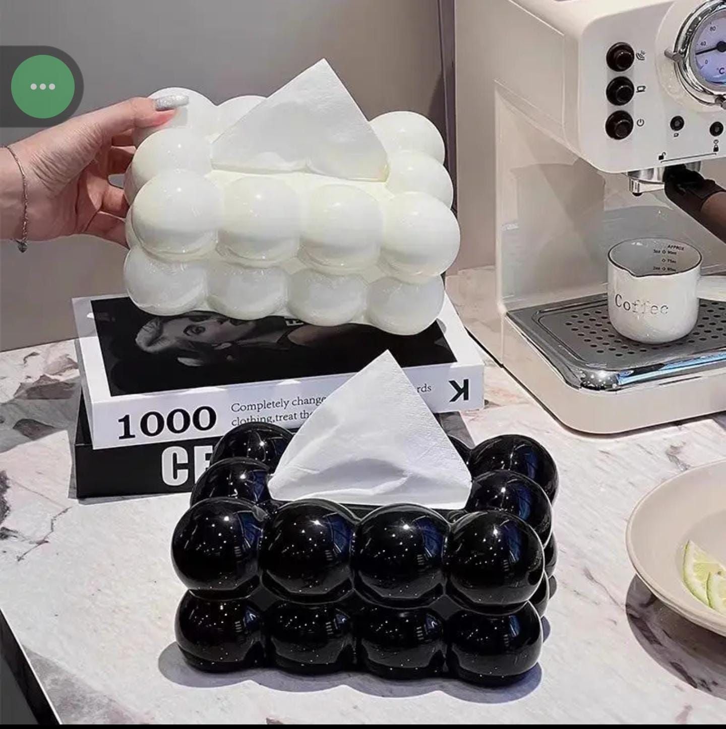 bubble tissue box