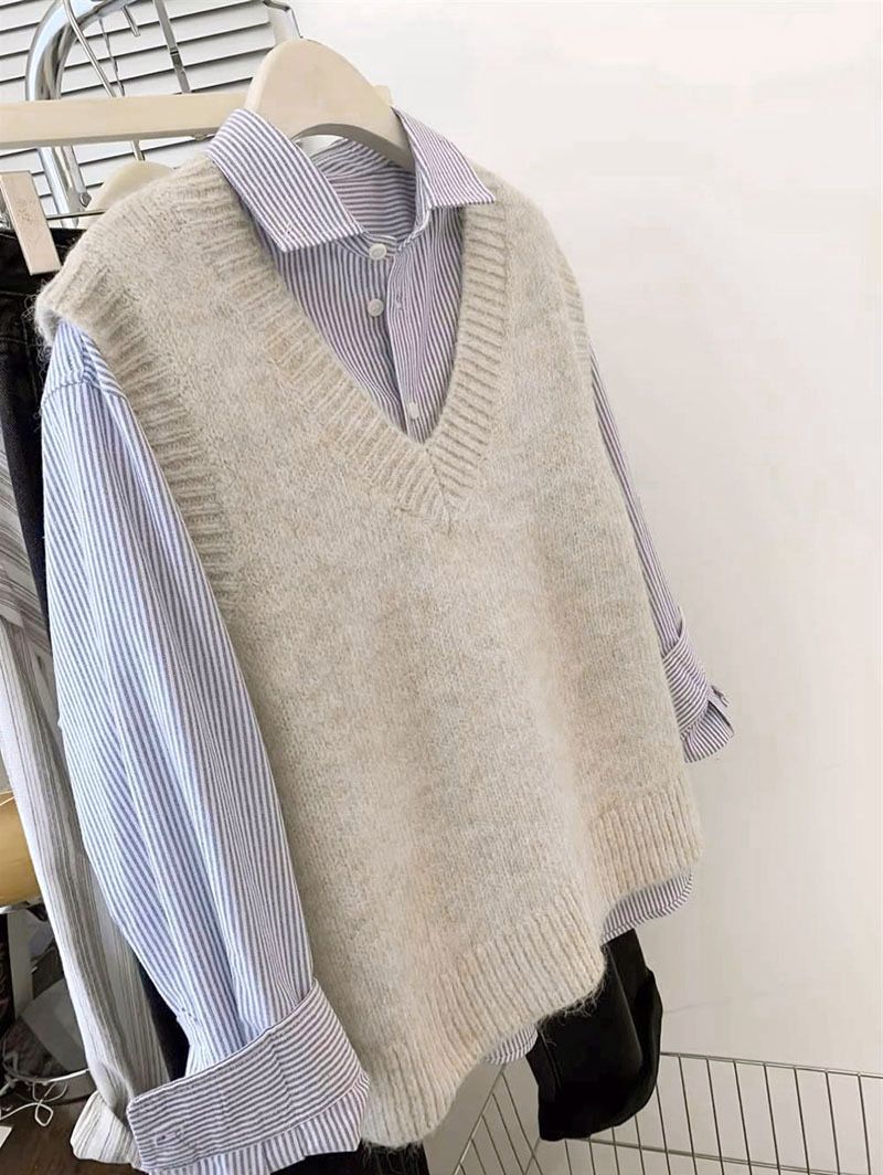 korea  premium material  women knit shirt