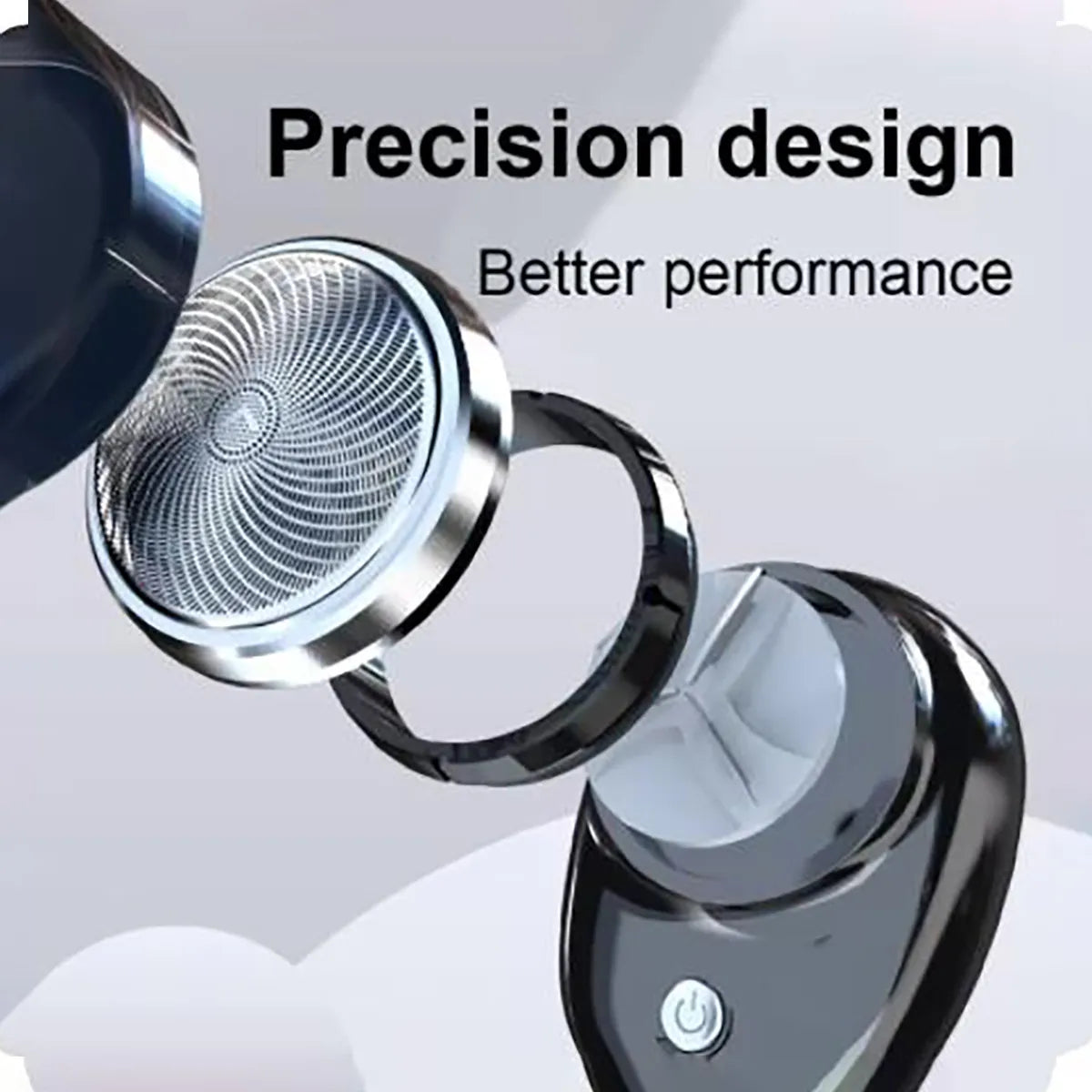 Portable Wireless Detachable Shaver and  Facial Beard Hair Trimmer