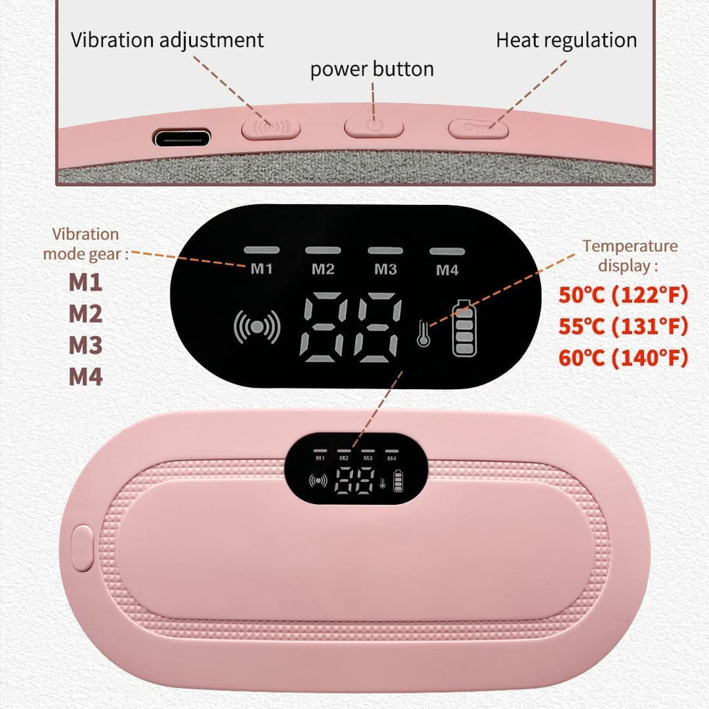 Cordless Menstrual Heating Pad with Massage